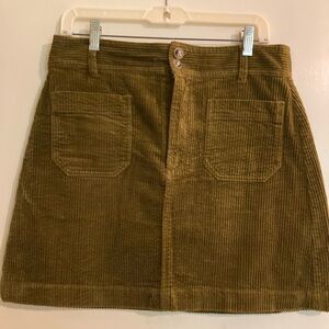 Madewell Courduroy Mini Skirt